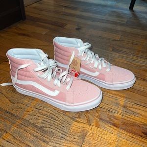 High top old skool pink vans size 7.5